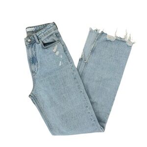 Zara Long Split Hem jeans